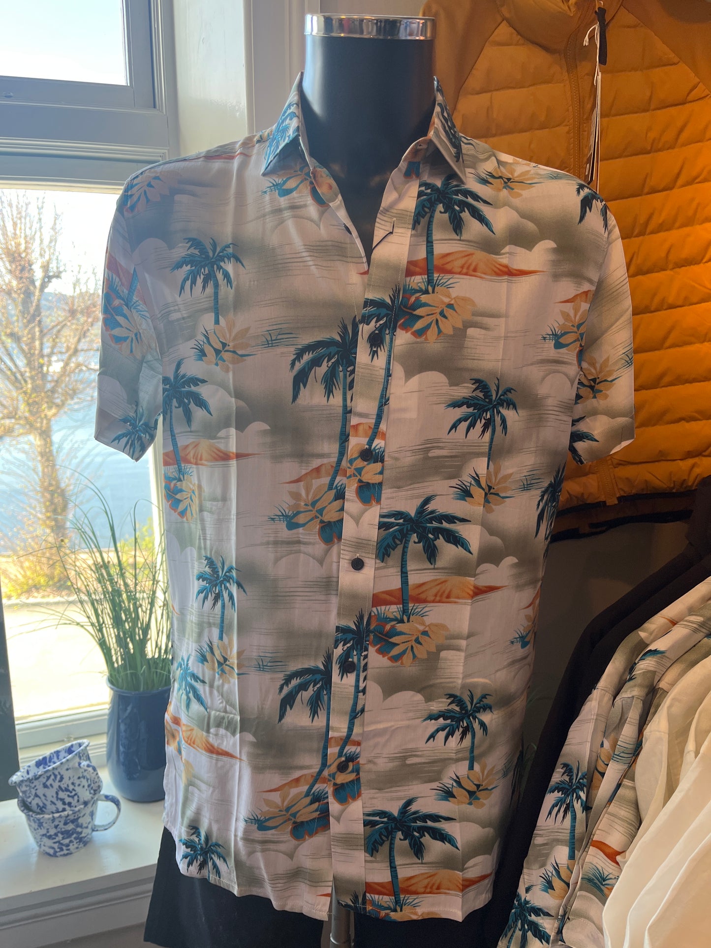 BERNTSON - Hawaii shirt - White