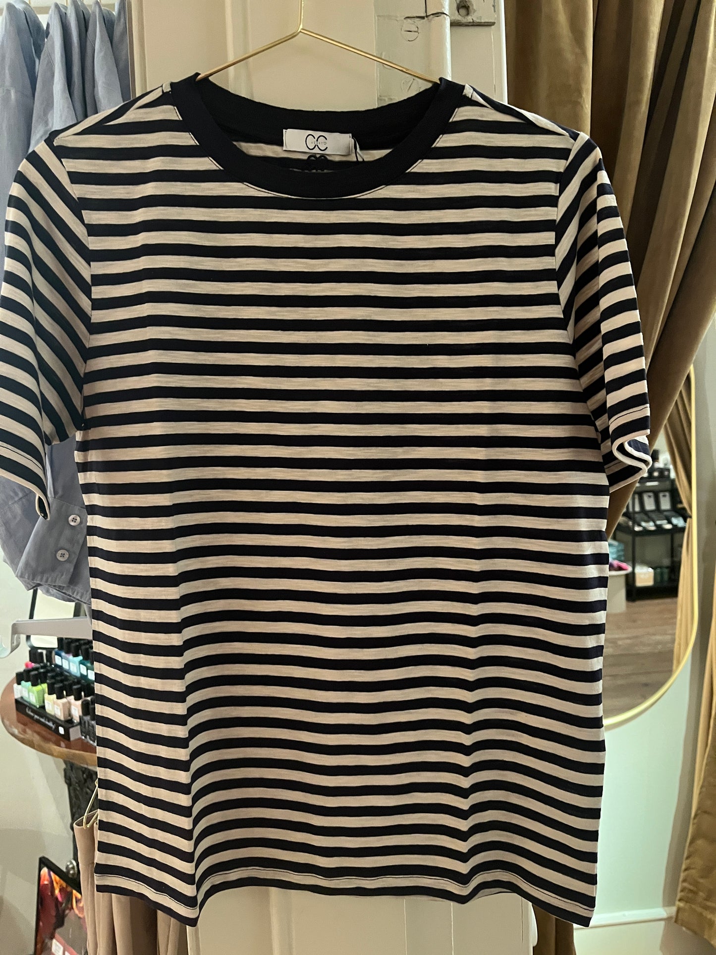 Stripe t-shirt - blue/cream