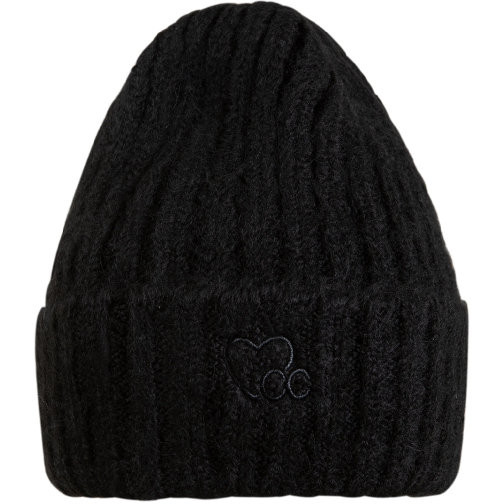 Myla rib beanie - Black