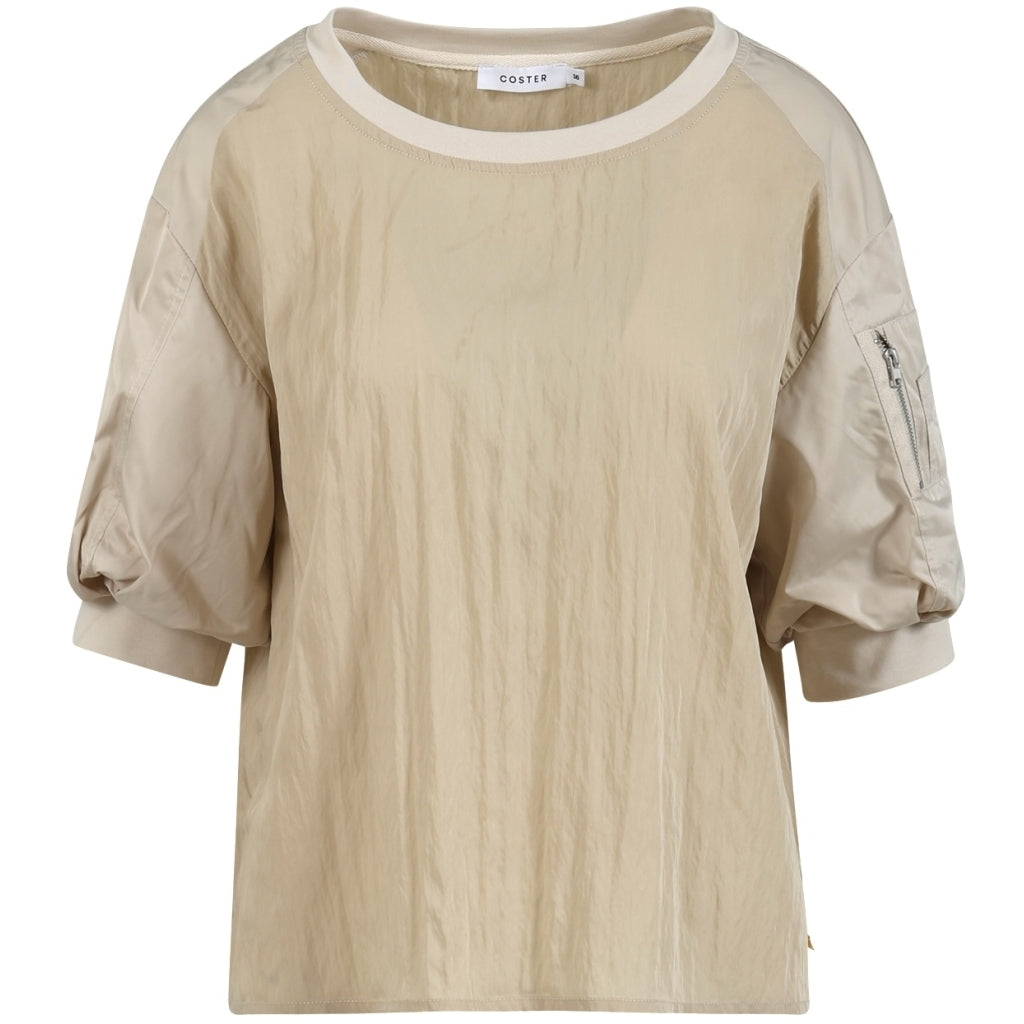Top with bomber sleeves - Dessert sand