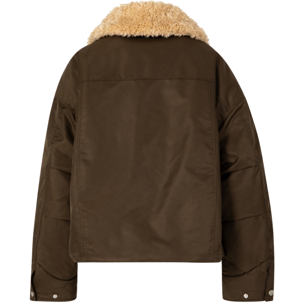 Coster Copenhagen - Bomber Jacket with fur collar - Brown