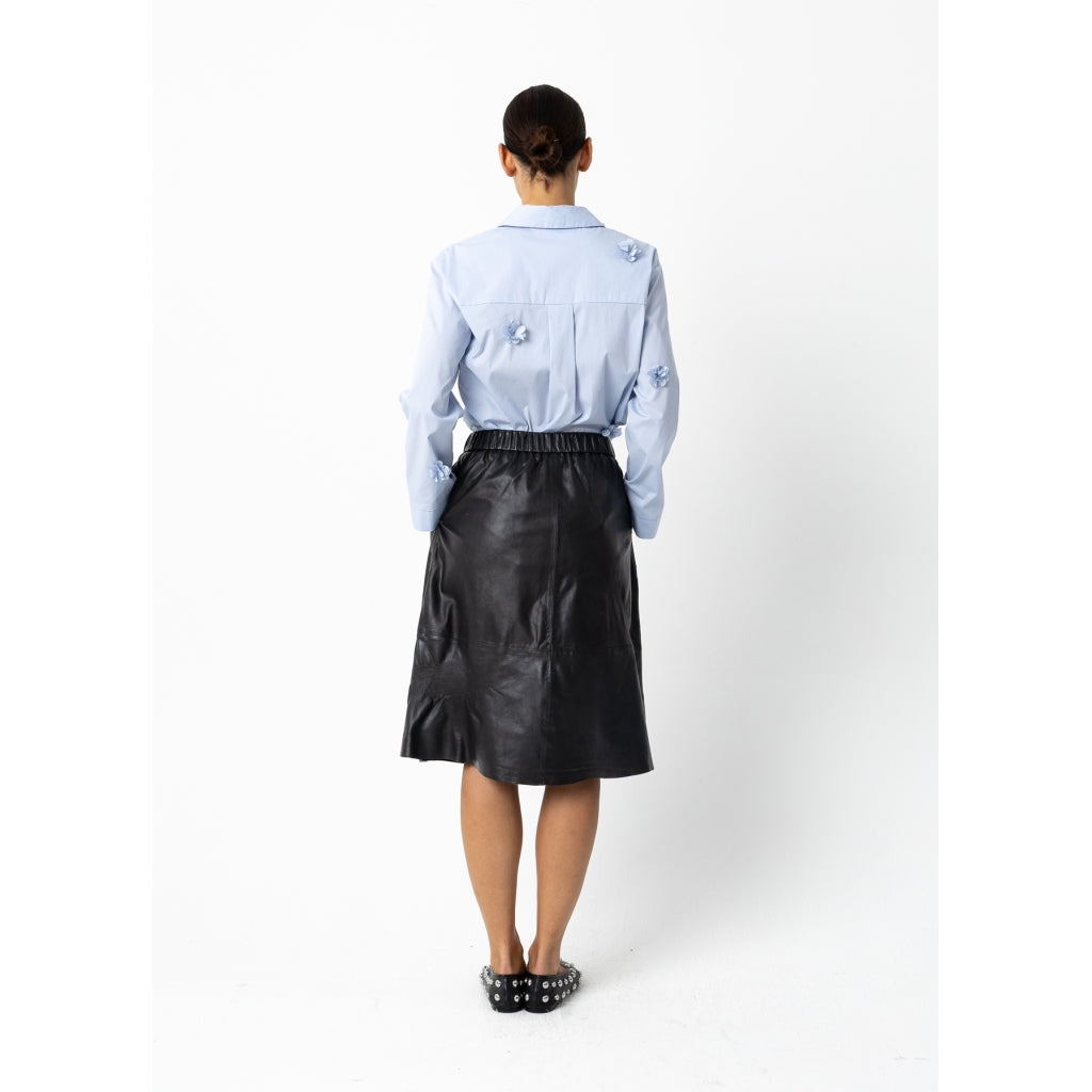 Coster Copenhagen - Shirt with flowers - Bright blue