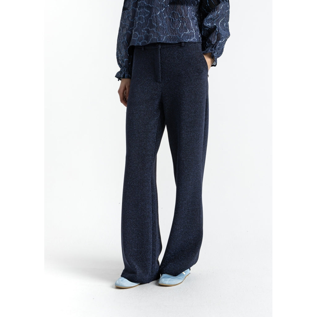Coster Copenhagen - Shimmer pants, Petra fit - Eclipse blue