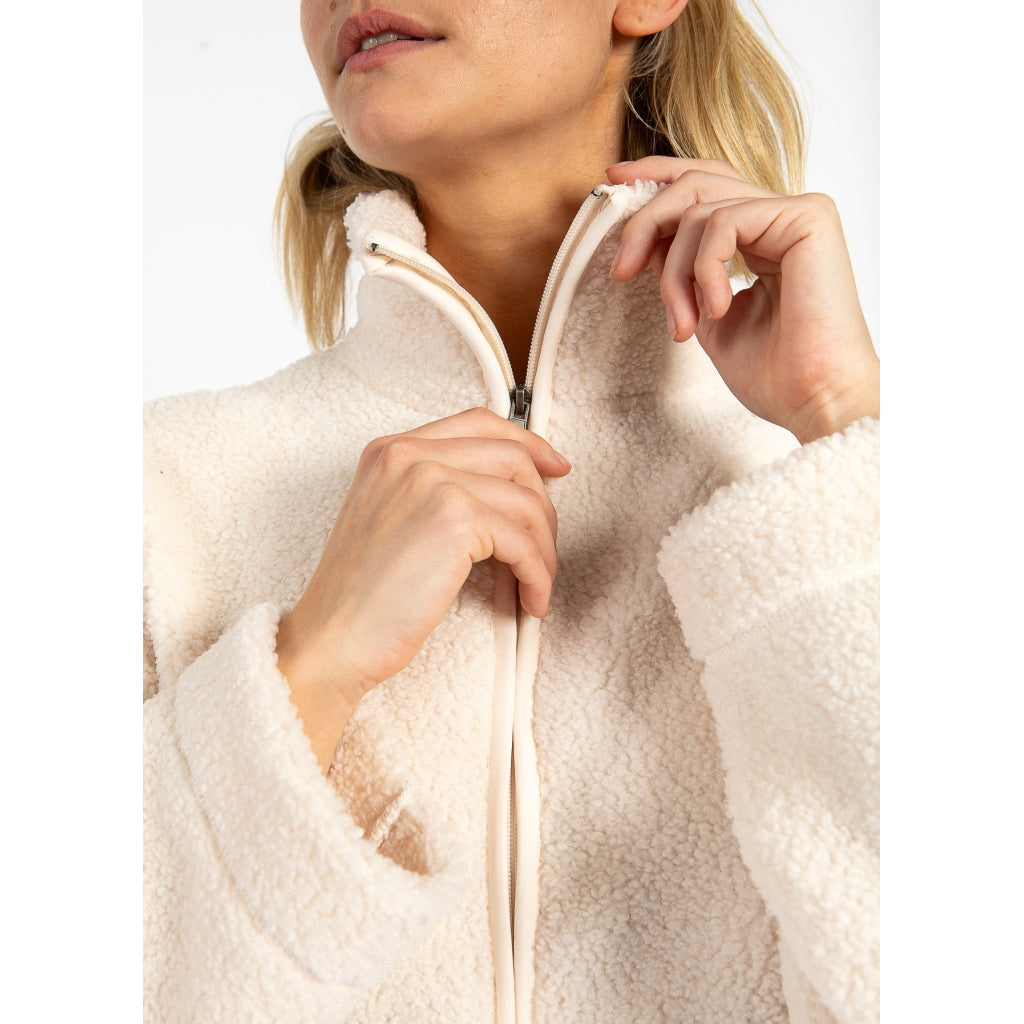Coster Copenhagen - Jamie Fleece Zip sweater - Off white