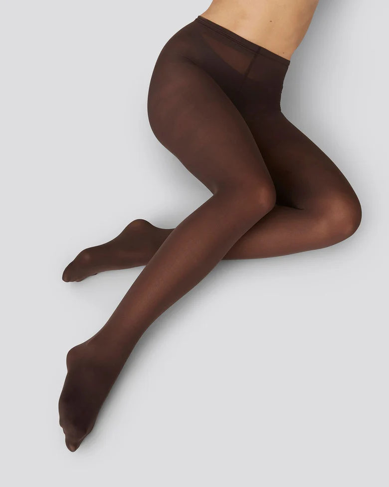 Swedish Stockings - Olivia Preium Tights 60 DEN - Dark Brown