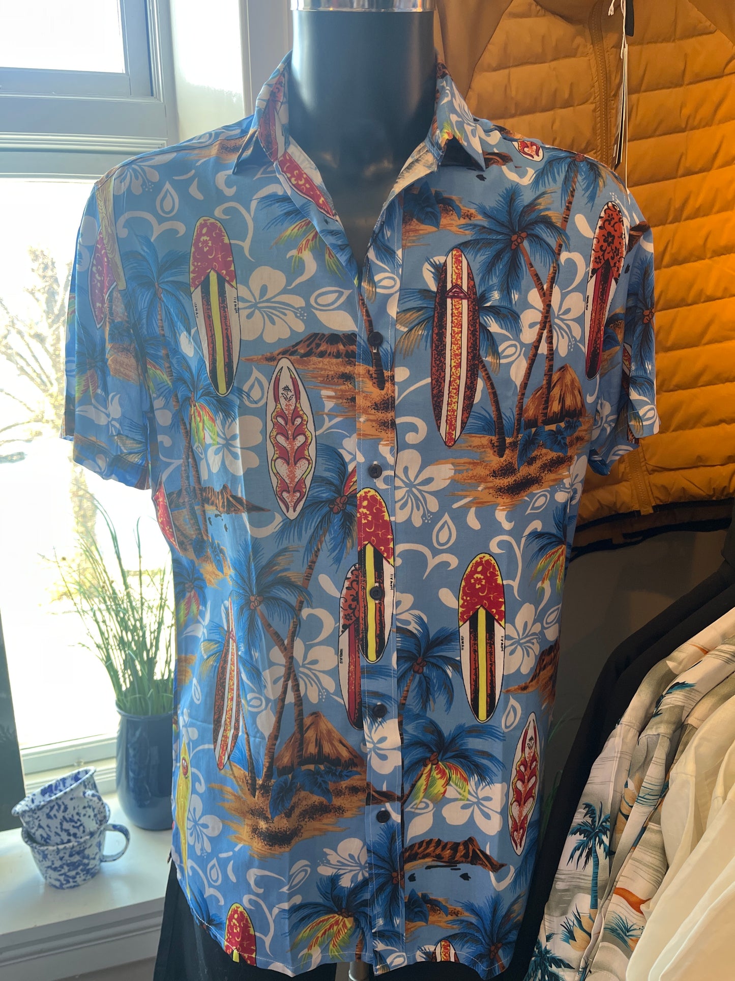 BERNTSON - Hawaii shirt - Blue