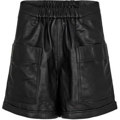 ThillaGO Leather shorts - black