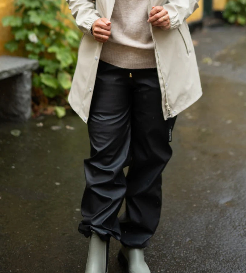 Regndråpe PU Pants - Sort