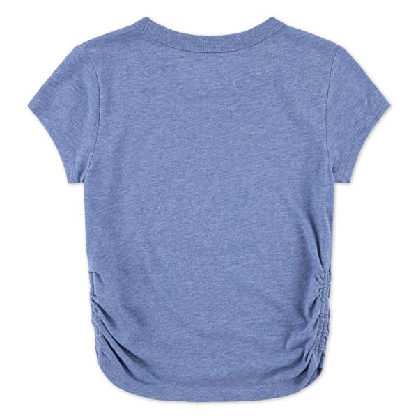 Abercrombie & Fitch - ANF 1892 Ruched Tee - Colony Blue Heather