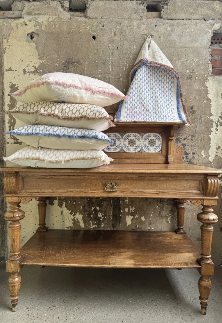 Linnen pillowcover - Beige Travertine
