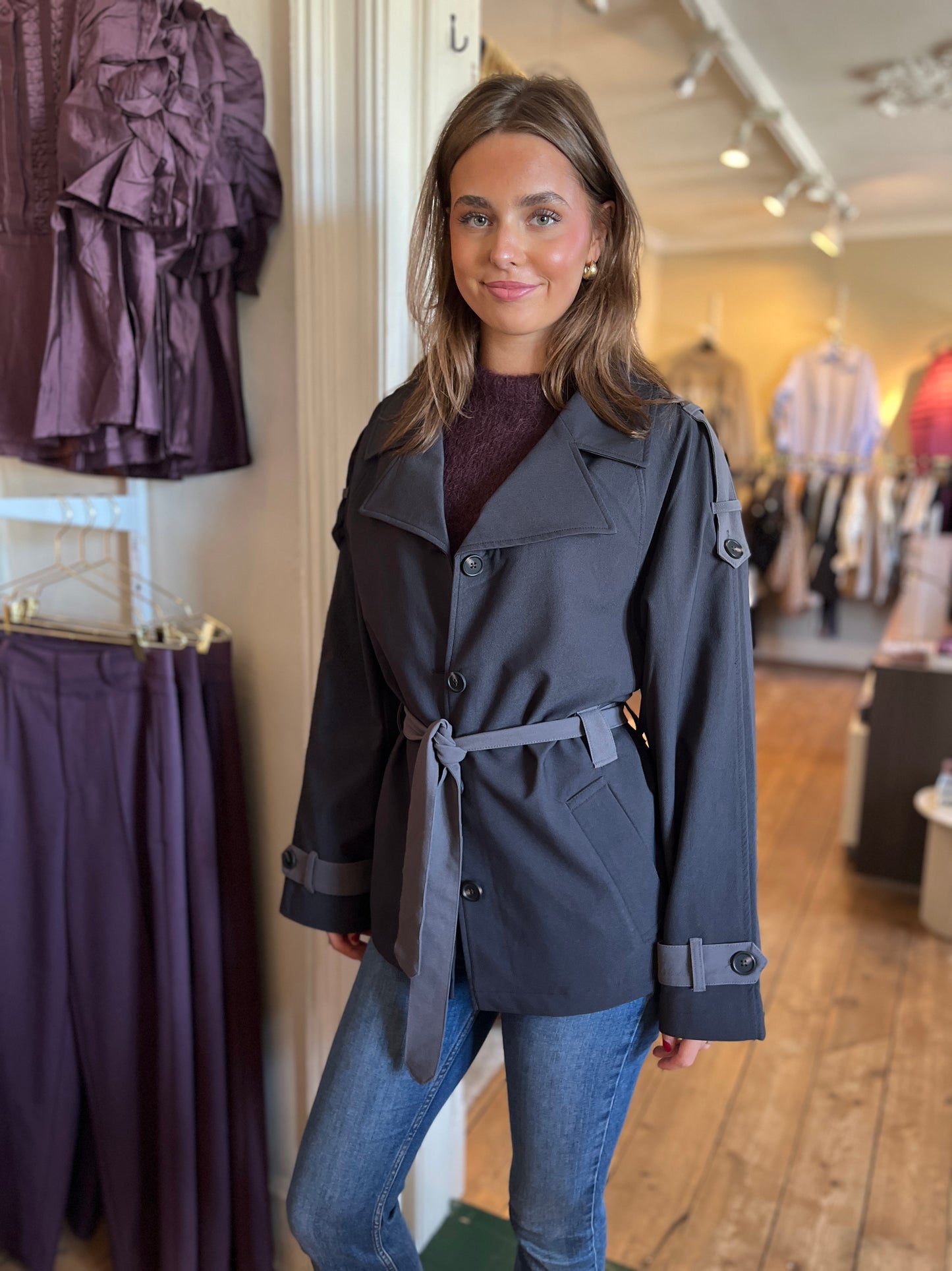 LuccaHBS Jacket - Dark grey kombi