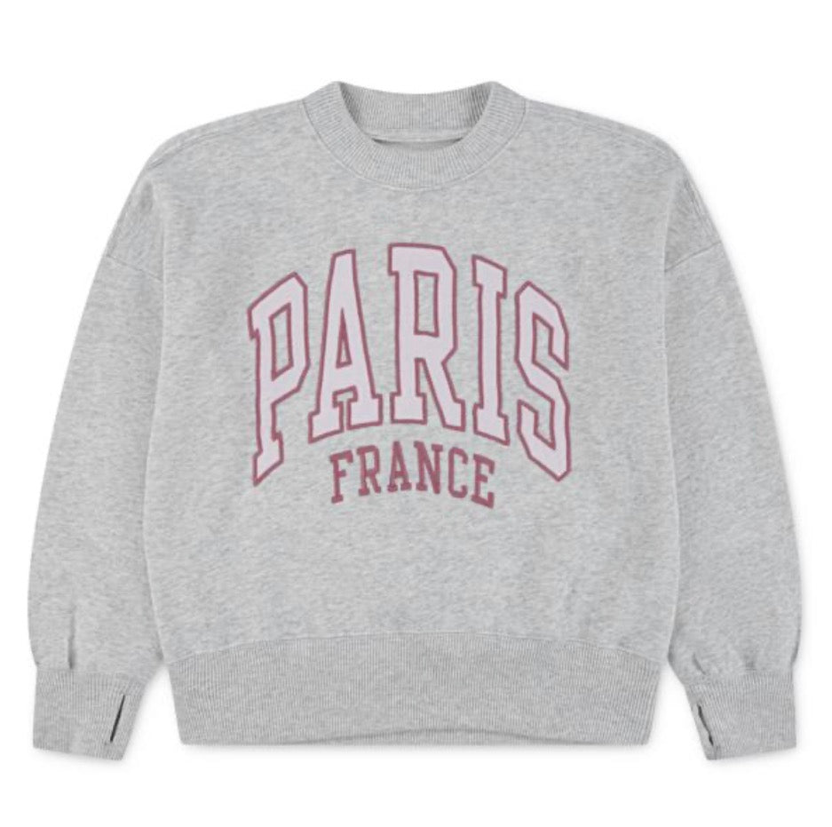 AFG I Heart Paris Crew - Light Grey Heather