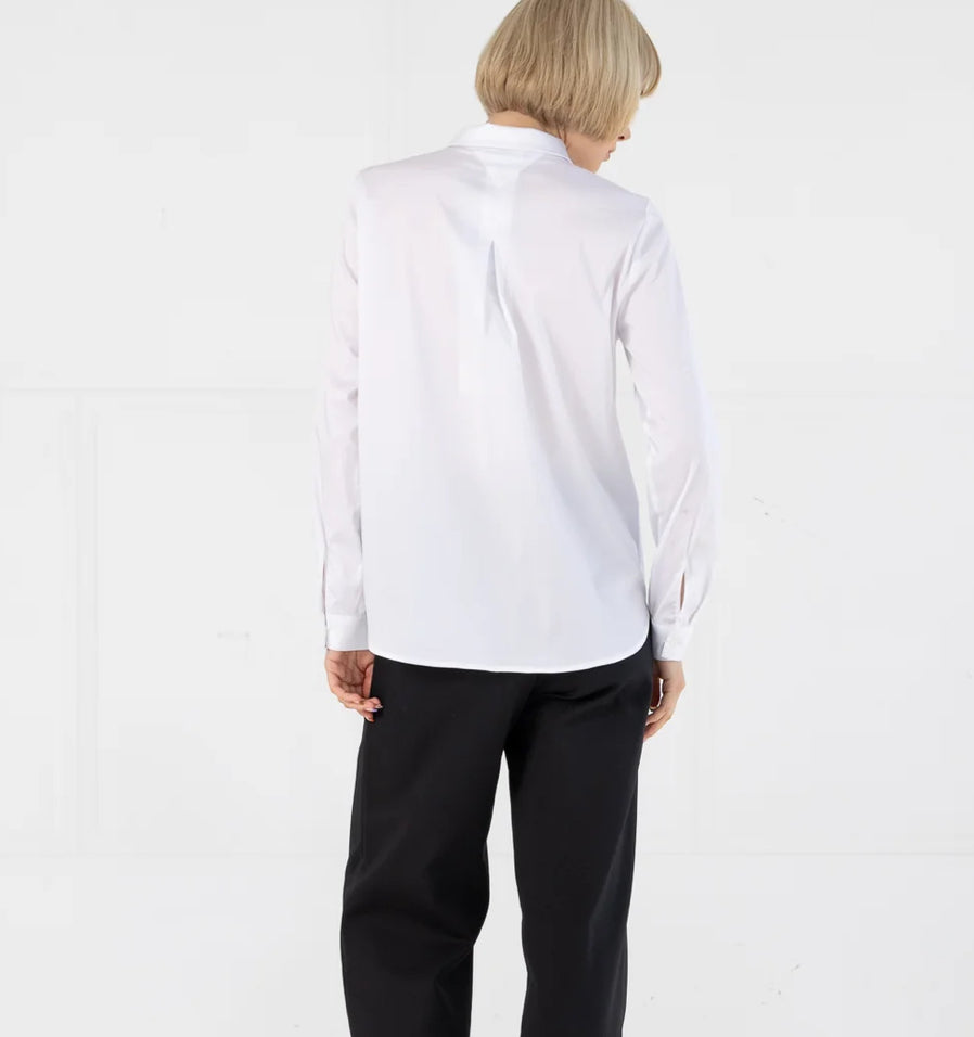 Fitted classic shirt - White