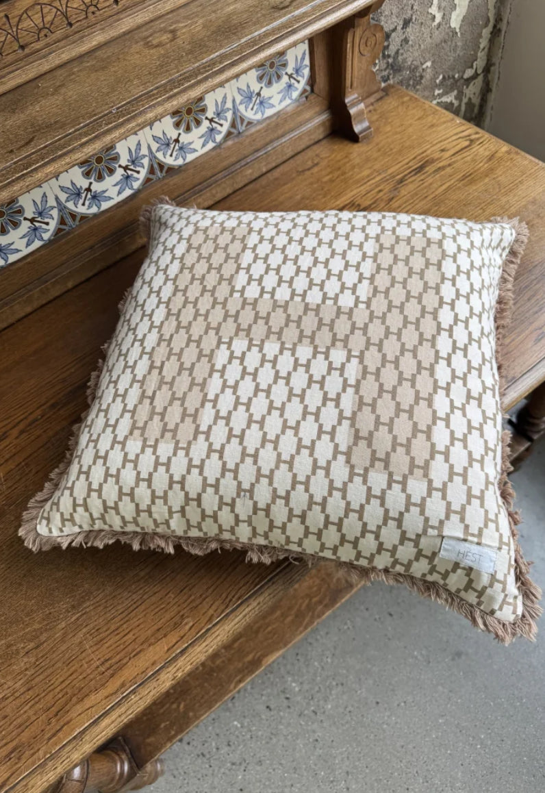 Linnen pillowcover - Beige Travertine