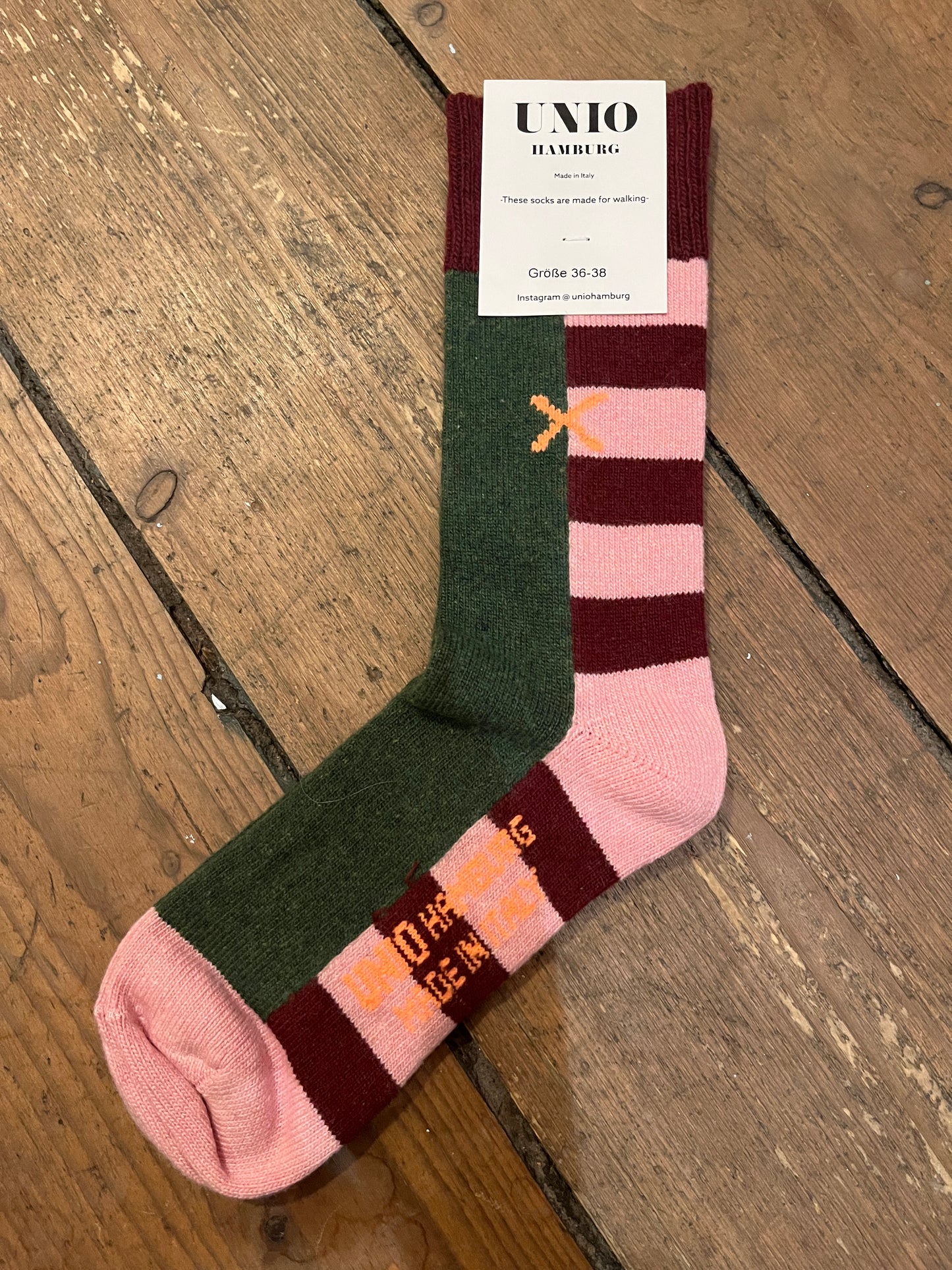 Ullsokker - Cross - Rosa/Grønn/Bordeaux