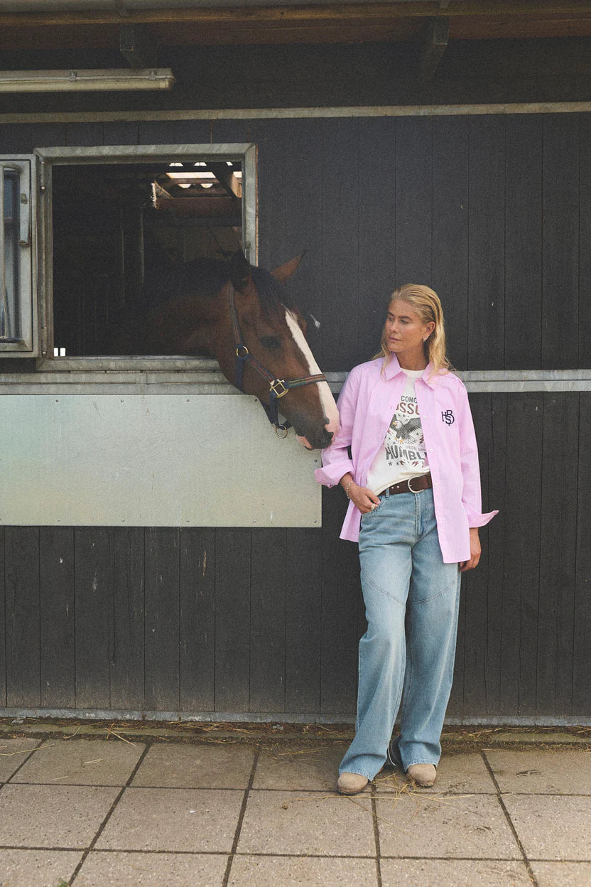 HUMBLE - NALAHBS Shirt - Soft pink combi