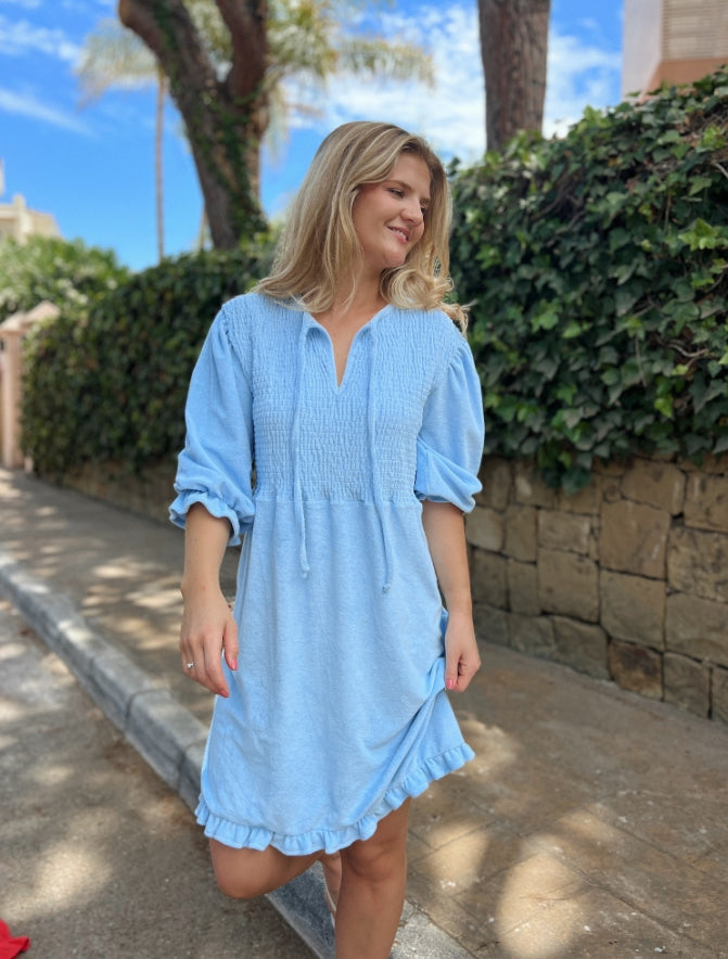 Ella Smock Dress - Light Blue (RAH)