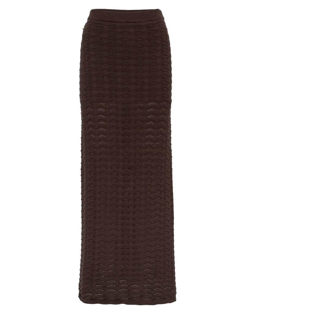 RAH Oslo - Long Skirt Cotton - Brown