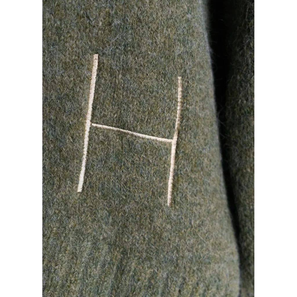 SOFIE V-neck Sweater - Winter Moss