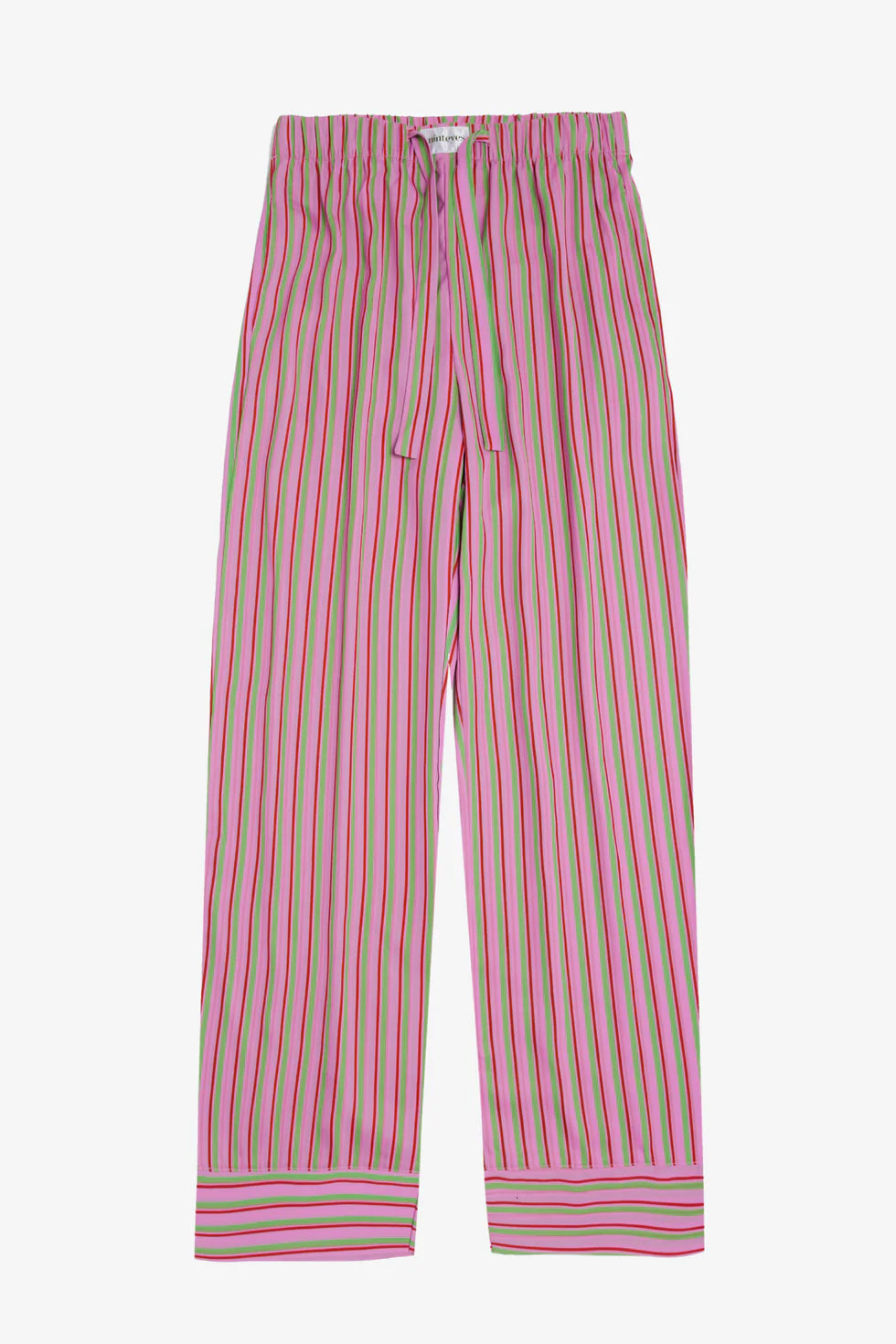 MINTEYES - Alex Satin Long Pants - Pinkstripes
