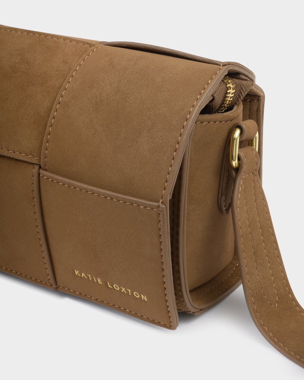 KATIE LOXTON - TAYA CROSSBODY Bag - Caramel Suedette