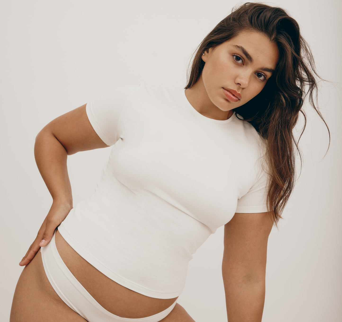 Flex Tee - Off White (Organic Basics)