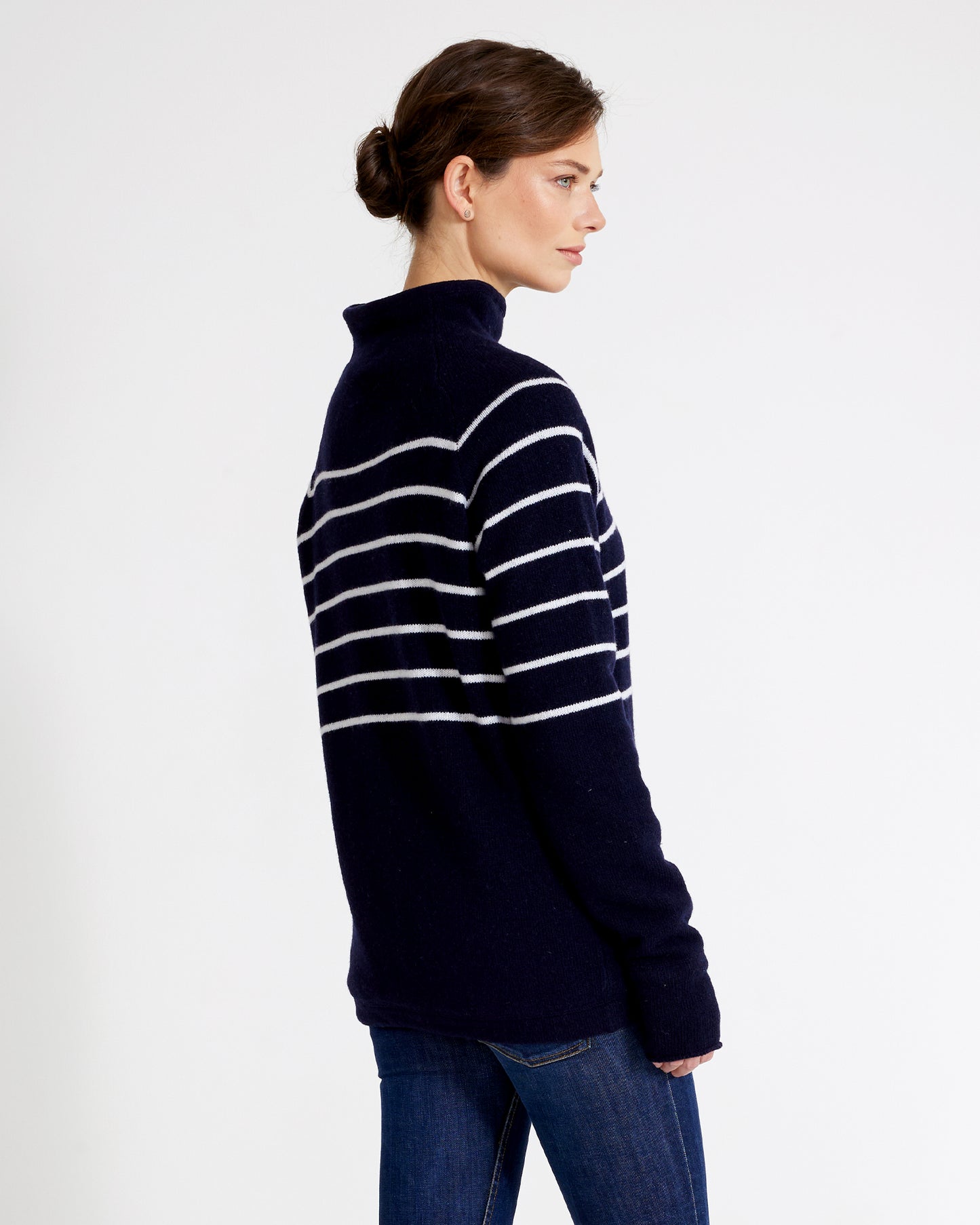 Martina Sweater Windproof Navy/Off-White (Holebrook)