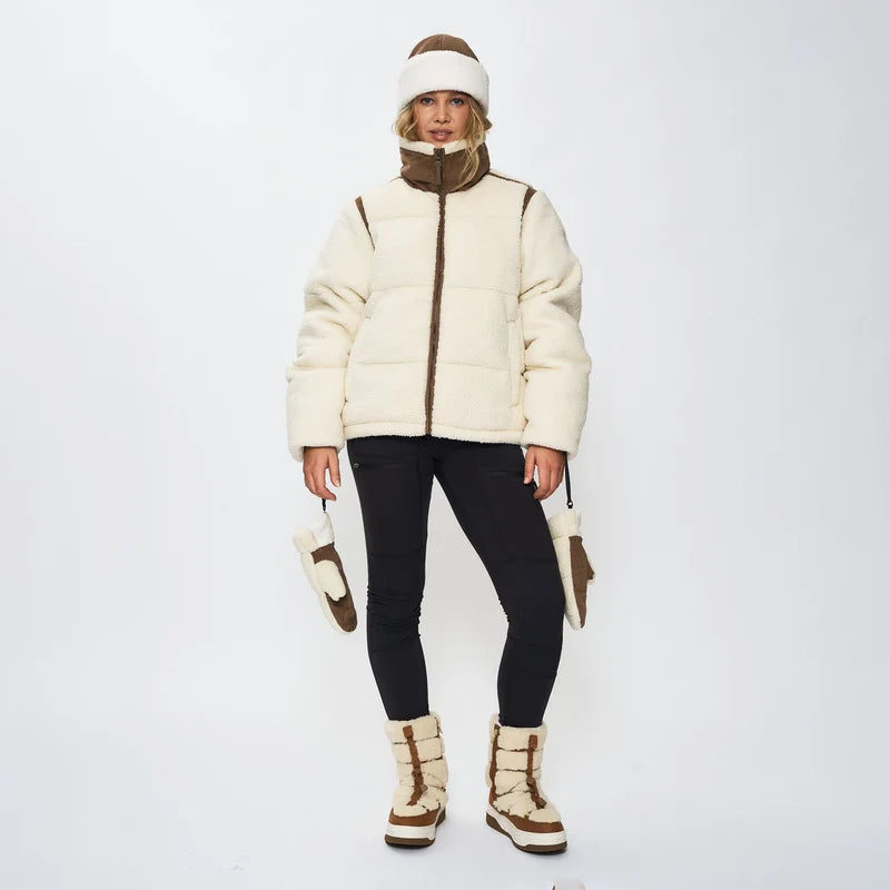 Skogstad - Sauda pilefleece votter - Offwhite