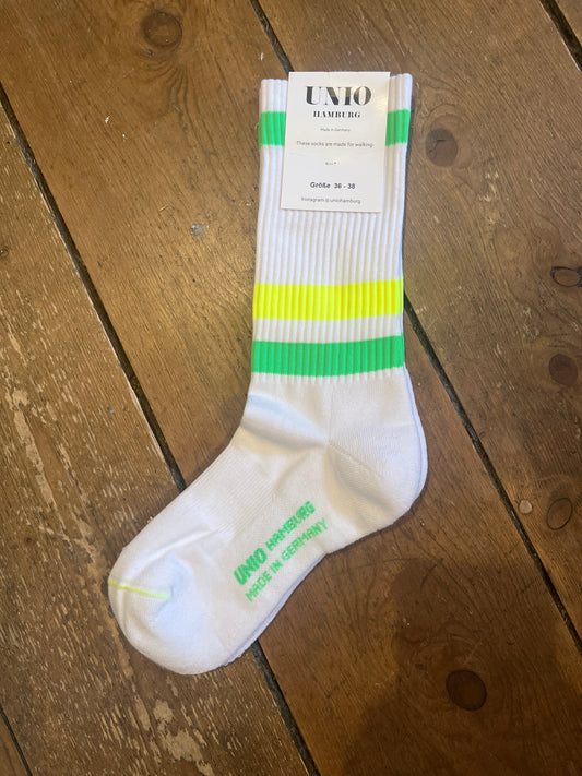 UNIO - Tennis sokker - neon gul/grønn