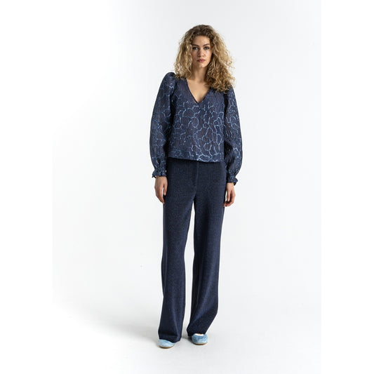 Coster Copenhagen - Shimmer pants, Petra fit - Eclipse blue