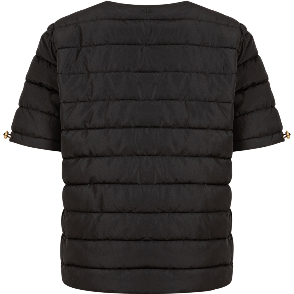 ASTA quilted short sleeved jacket - Black