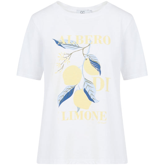 Lemon tee Mid sleeves - White