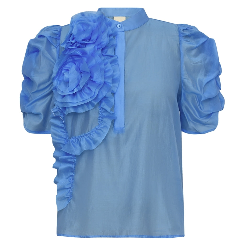 AnnsofiGO Blouse - Blue Sea