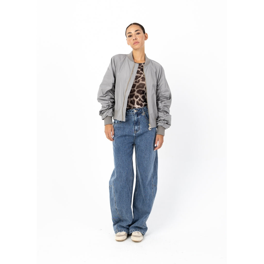 Coster Copenhagen - Short bomber jacket - Light olive