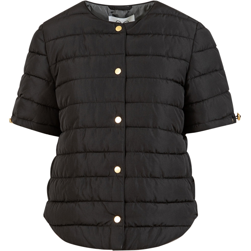 ASTA quilted short sleeved jacket - Black