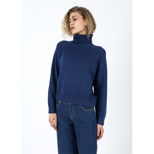 Coster Copenhagen - Knit with highneck - Eclipse Blue