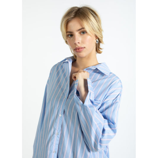 Striped shirt - Light blue/pink stripe