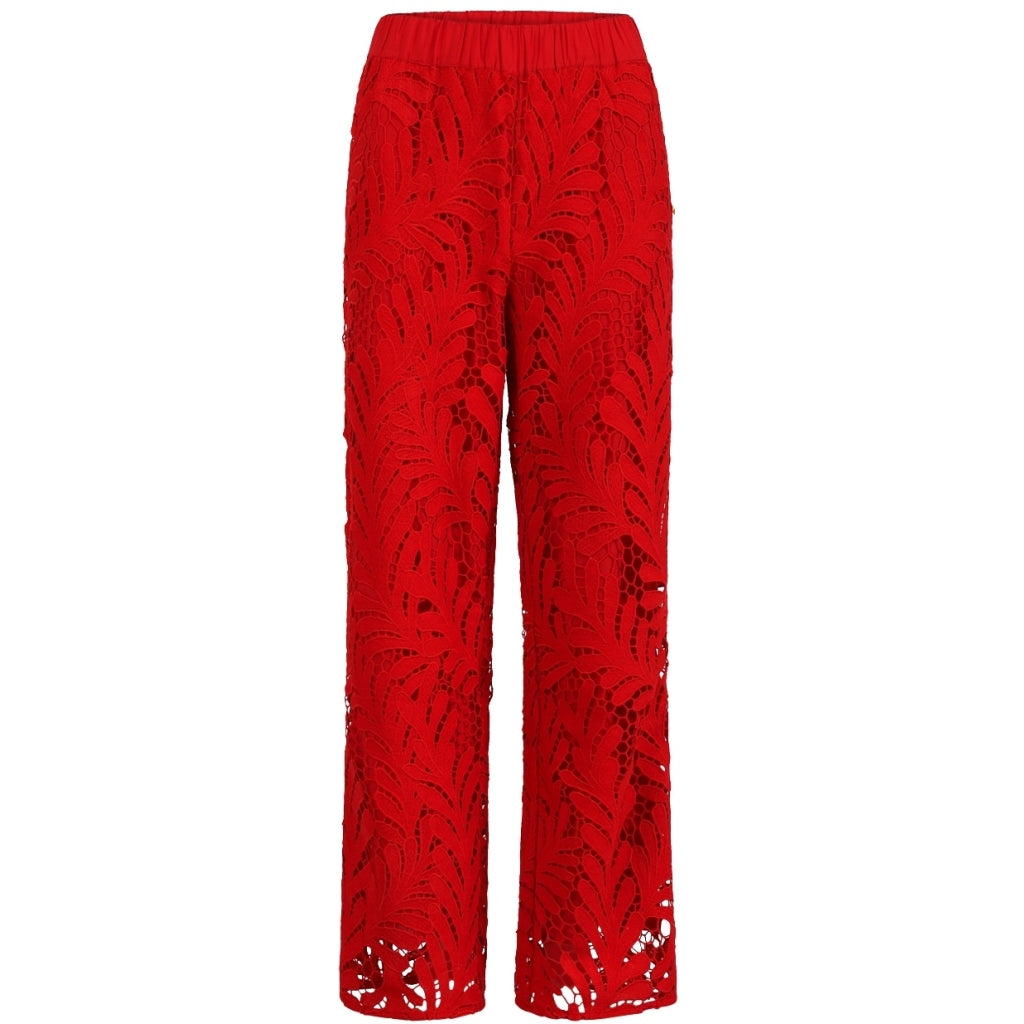 Lace pants - red