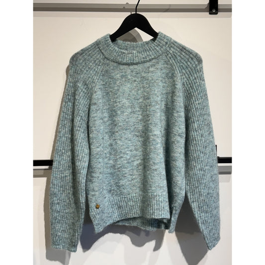 Sweater roundneck ribbes sleeves - mint (RAH)
