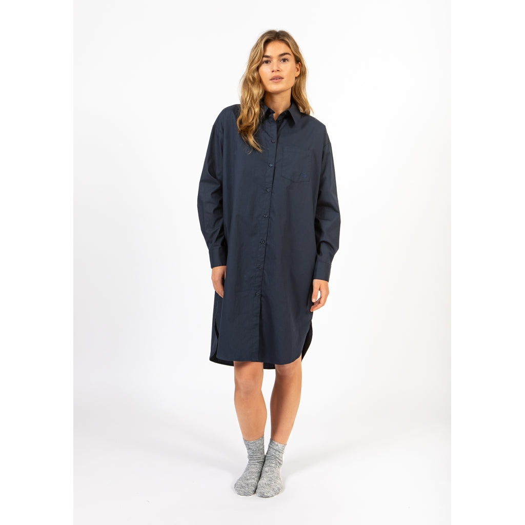 Kiara Long shirt dress - Navy