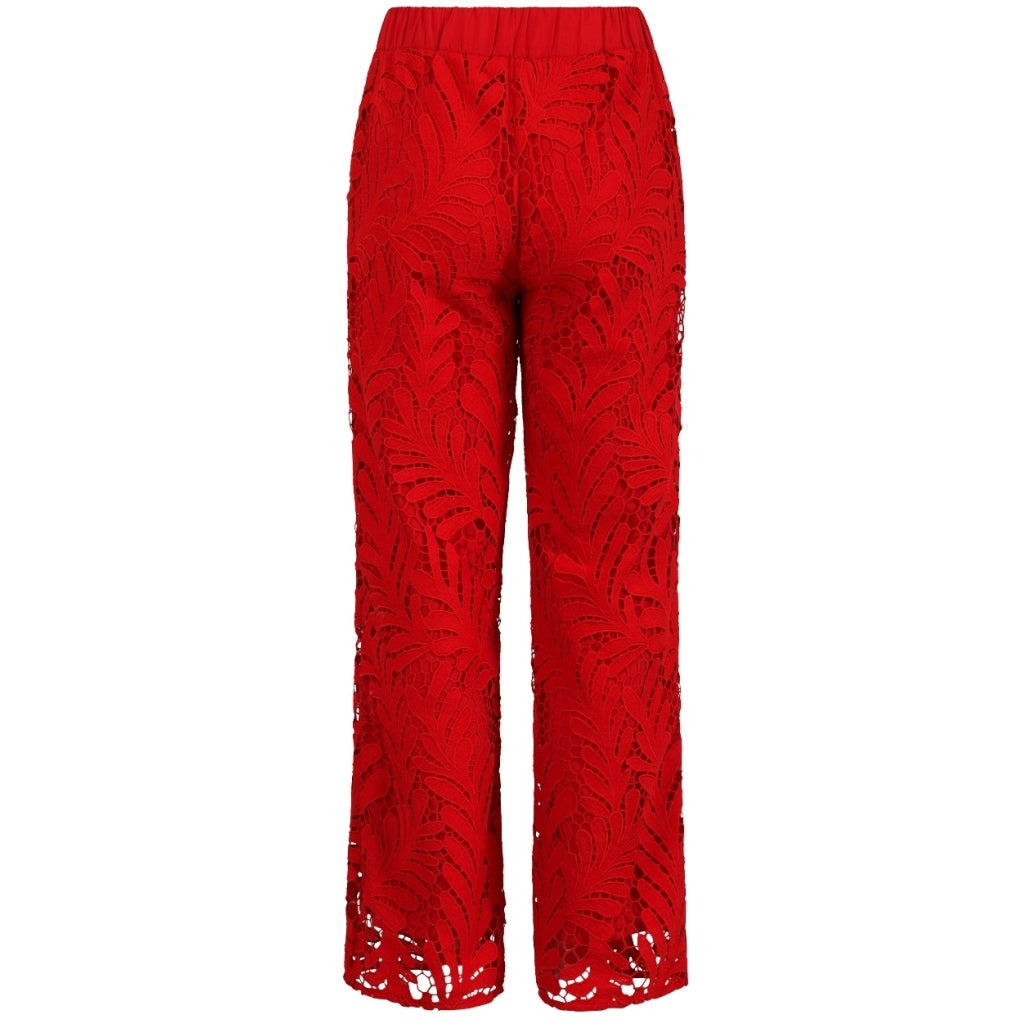 Lace pants - red