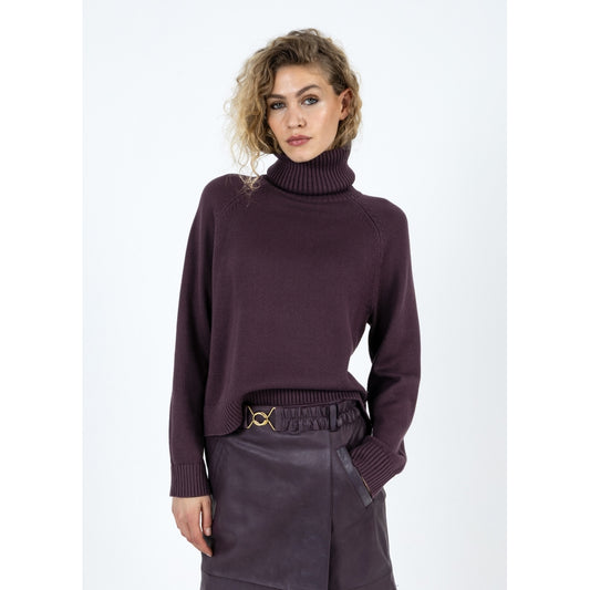 Coster Copenhagen - Knit with highneck - Bordeaux