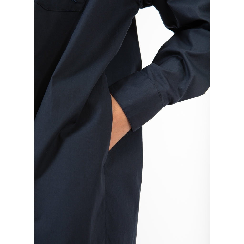 Kiara Long shirt dress - Navy