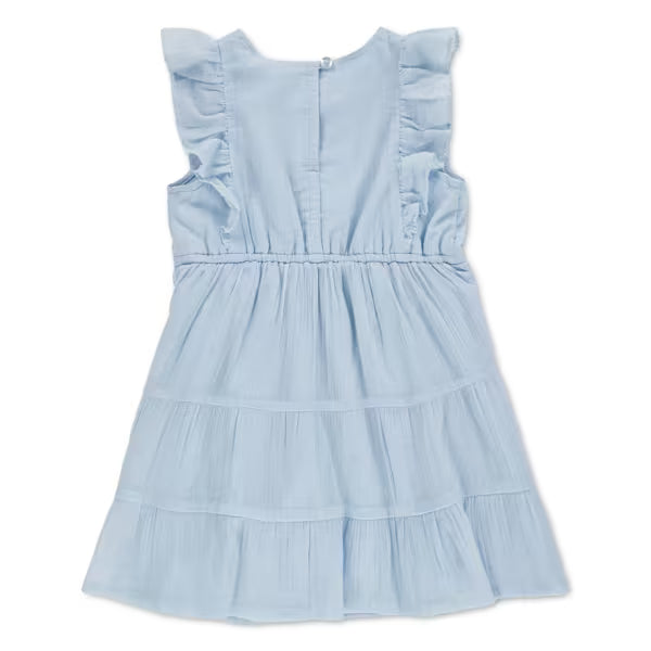 ABERCROMBIE & FITCH - Pintuck flutter dress - Ice water