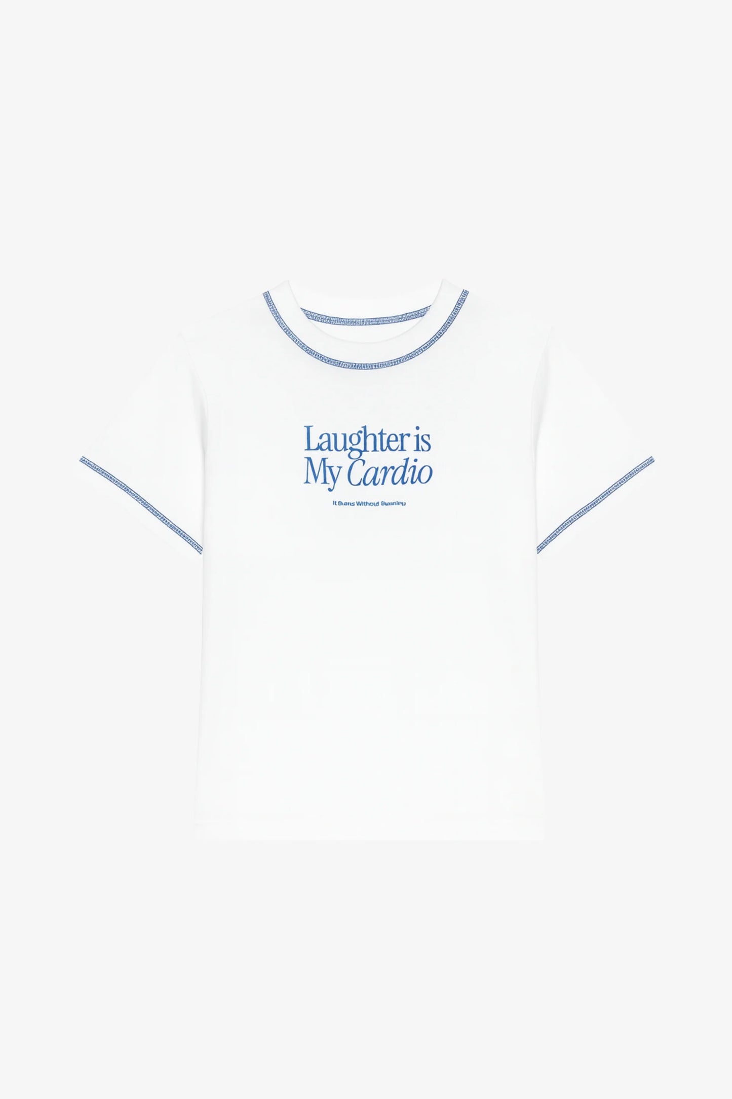 MINTEYES - Laugther is my cardio - White/blue
