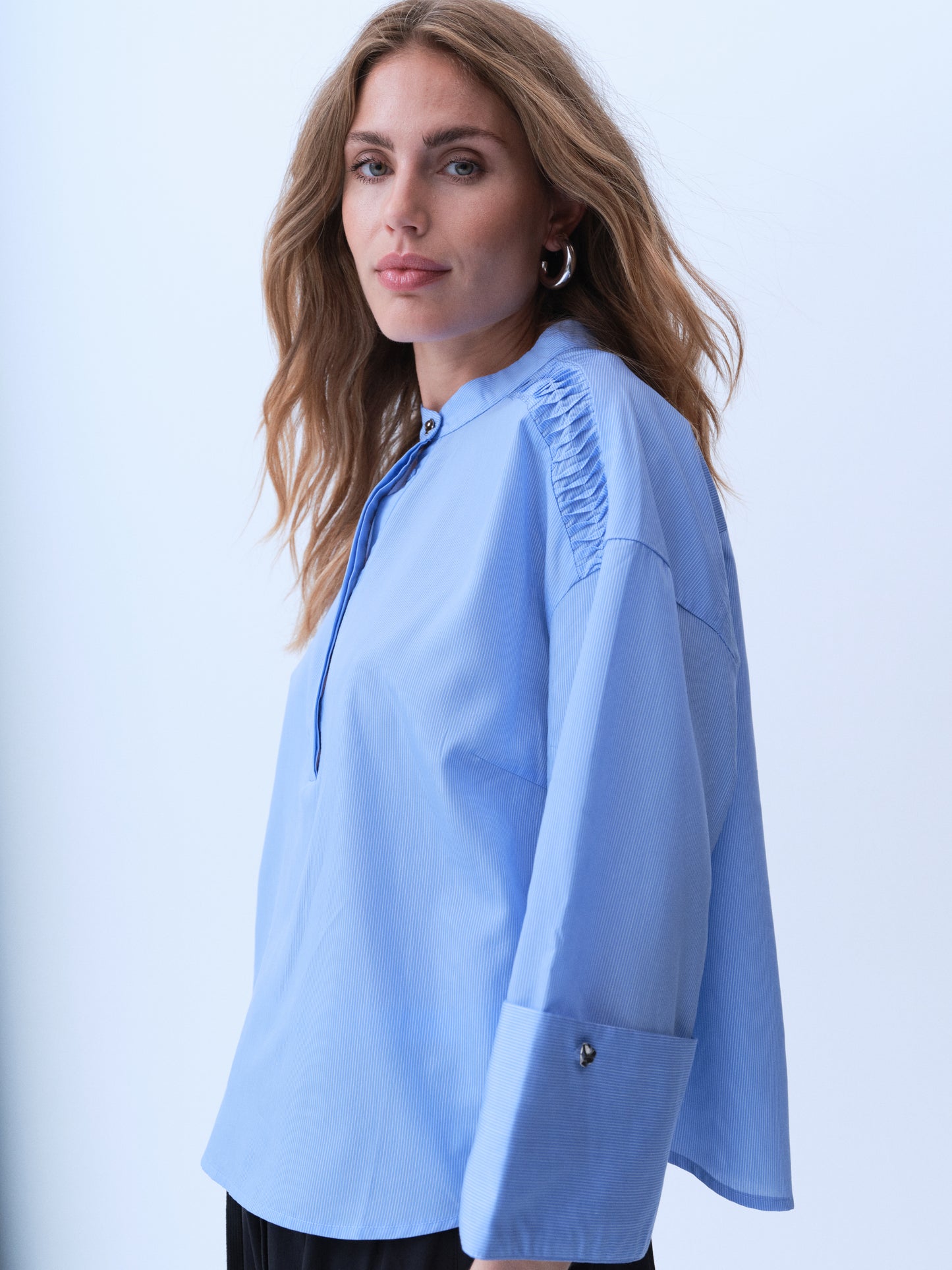 GOSSIA - RoselilleGO Blouse - Blue Striped