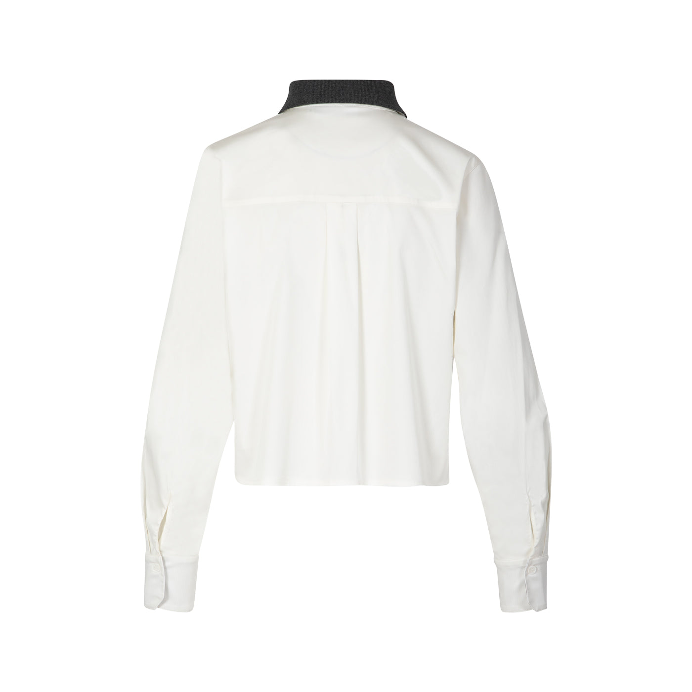 Coster Copenhagen - Shirt with rib collar - White