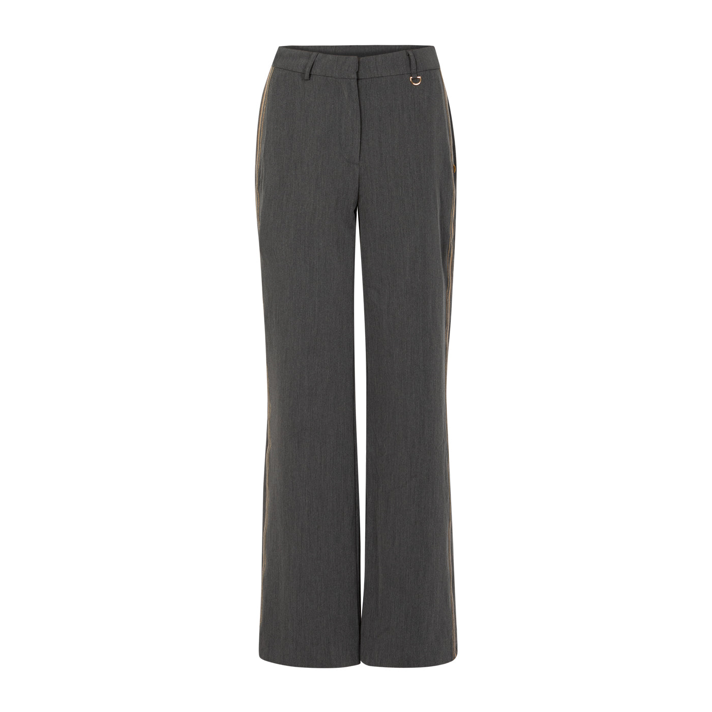 Coster Copenhagen - Pants with ribbons - Petra fit - Grey melange