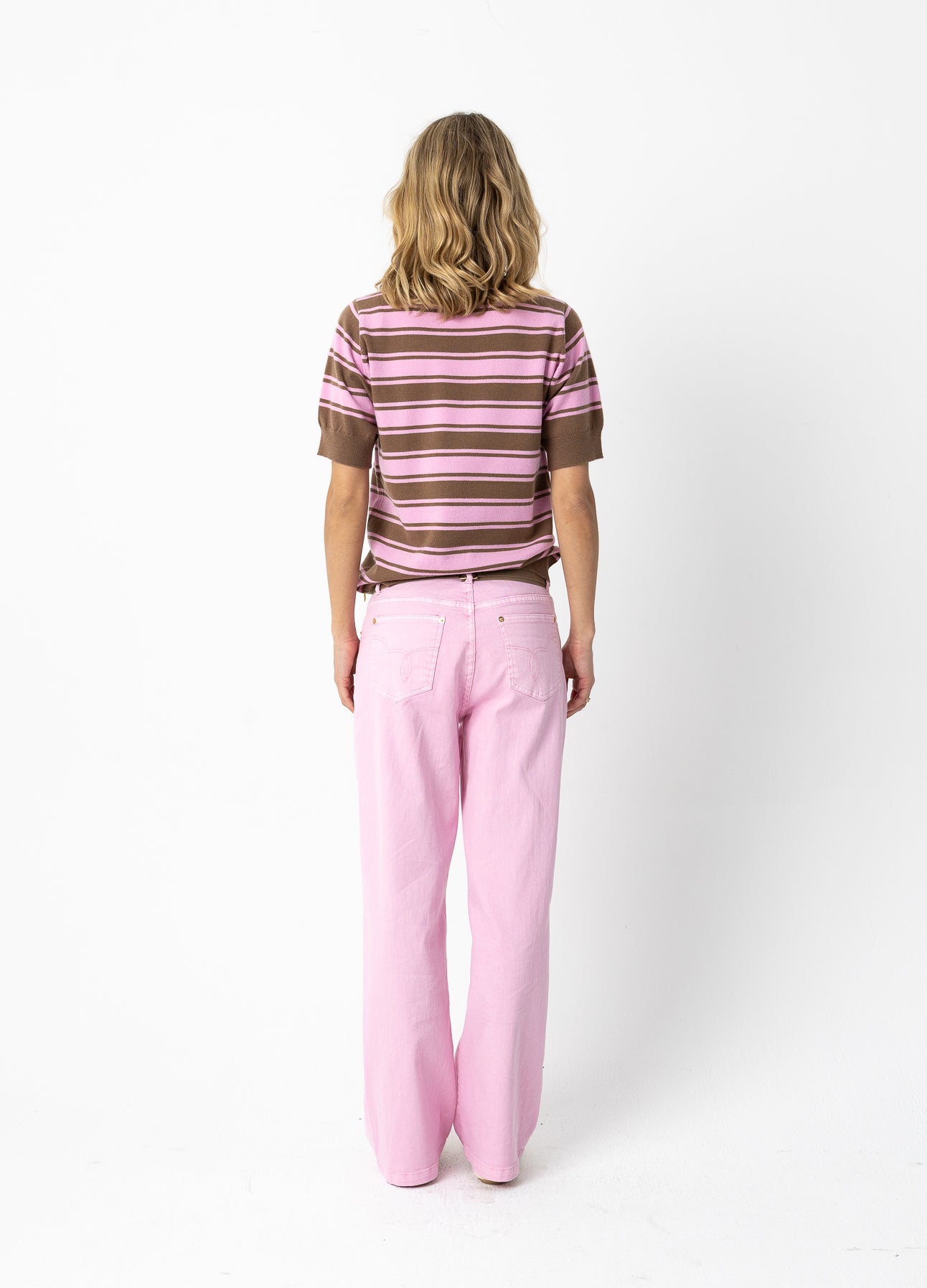 COSTER COPENHAGEN - Jeans in pink denim - Bon bon pink
