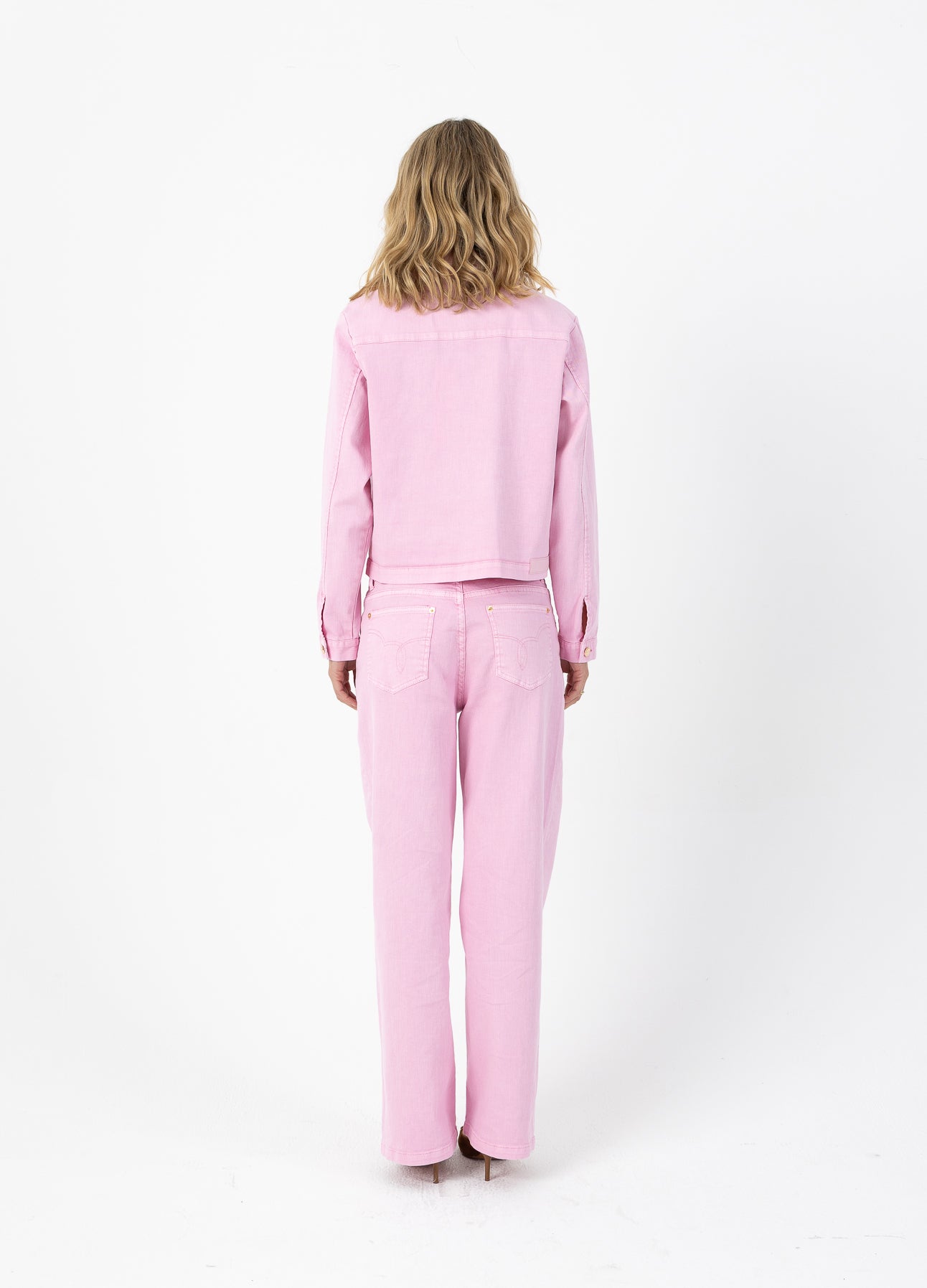 COSTER COPENHAGEN - Jeans in pink denim - Bon bon pink